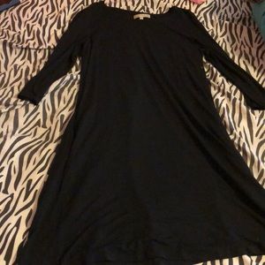 Black medium length dress